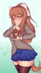 monika (doki doki literature club) from doki doki literature club by iang art