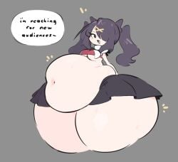 ame-chan ass_expansion huge_ass huge_belly hyper_balls hyper_bottom_half needy_girl_overdose needy_streamer_overload o-bisu stuffed_belly stuffing vore