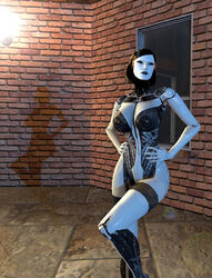 3d antgeo97 breasts edi female mass_effect mechanical presenting red-tinted_eyewear robot solo tagme tinted_eyewear visor