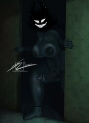 1futa backrooms_creature big_breasts big_penis camera_filter camera_pov camera_view carlosdlimaart cock_ribbon creepy fishnet_armwear fishnet_legwear fishnet_stockings fishnets futanari gray_skin huge_breasts karelia_(acerattman) karelia_futanari_(acerattman) looking_at_viewer massive_breasts smile smiler_(the_backrooms) smiling solo solo_futa spooky tagme the_backrooms thick thick_legs thick_thighs