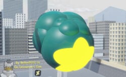 1boy 3d 3d_(artwork) air_inflation air_tank alien alien_humanoid antennae_(anatomy) belly_expansion belly_inflation city_background cityscape expansion floating freckles_on_thighs glistening_body glowing_eyes gnarpian green_body green_skin helium_inflation hi_res hose_in_butt hose_inflation inflated_belly inflation inflation_fetish male male_only roblox roblox_game roblox_studio robloxian shiny_body smiling solo star_(symbol) stomach_inflation sunken_head sunken_limbs textless watermark