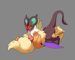 69 ambiguous_gender arcanine male nintendo noivern oral pokemon pokemon_(species) rikuaoshi sex video_games