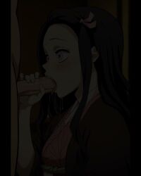 ai_generated anime anime_style blowjob cowgirl_position demon_slayer naked nezuko_kamado small_breasts tagme video