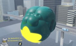 1boy 3d 3d_(artwork) air_inflation air_tank alien alien_humanoid alternate_version antennae_(anatomy) belly_expansion belly_inflation city_background cityscape expansion floating freckles_on_thighs glistening_body glowing_eyes gnarpian green_body green_skin helium_inflation hi_res hose_in_butt hose_inflation inflated_belly inflation inflation_fetish male male_only roblox roblox_game roblox_studio robloxian shiny_body smiling solo star_(symbol) stomach_inflation sunken_head sunken_limbs textless watermark