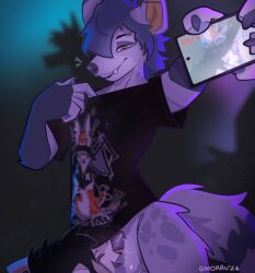 anthro canid canine digital_media_(artwork) duo erection fellatio female female_penetrated genitals gin_(ginorru) ginorru hi_res hyena male male/female male_penetrating male_penetrating_female mammal open_mouth oral oral_penetration party party_sex penetration penile penis public public_sex sergal sex