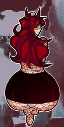 1male anna_(the_decay_of_anna) big_ass bulge busty_boy cock-tail cock-tail_chair dick flaccid_penis freckles oc tagme the_decay_of_anna thick_thighs ykujo