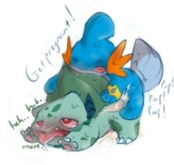 2026 bedroom_eyes binhlanha blush bodily_fluids bulbasaur cum cum_drip cum_in_ass cum_inside cum_splatter cumshot dominant dripping duo ejaculation eyes_closed feral feral_on_feral from_behind_position generation_1_pokemon generation_3_pokemon genital_fluids genitals hi_res male male/male meme mudkip narrowed_eyes nintendo penetration penis perching_position plap_plap_get_pregnant pokemon pokemon_(species) pokemon_mystery_dungeon seductive sex spike_chunsoft text tongue tongue_out