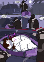 1boy 1girls bondage brown_hair female jaiden jaiden_(jaiden_animations) jaiden_animations jaiden_dittfach jaidenanimations kidnapped long_hair male shadman