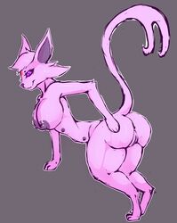 2015 anthro breasts eeveelution espeon female fluffyblarg nintendo nude pokemon pussy solo video_games