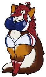 big_breasts breasts cleavage female furry huge_breasts maple_(mexifurfoof) mexifurfoof tagme thick_thighs wide_hips