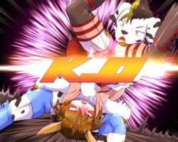 furry tagme tsubasa1110 tsubasa_growth wrestling