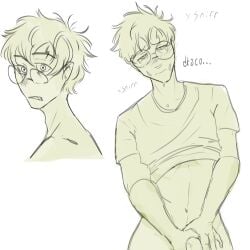 comic_page dogselection draco_malfoy gay harry_james_potter harry_potter holding_penis omegaverse yaoi