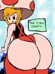 8bit_(studio) ass_fat big_ass big_butt big_butt_(male) bubble_ass bubble_butt chubby chubby_femboy chubby_male dakkodanth fat_ass femboy horny horny_expression horny_male house mushroom mushroom_humanoid nes_controller pixel_(artwork) rusty_(nataliebum25) super_mario_bros._3 toad