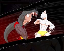 furry tagme tsubasa1110 tsubasa_growth wrestling