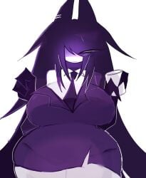 1girls 2026 breasts female female_only formal formal_attire formal_clothes formal_wear fundamental_paper_education miss_circle_(fundamental_paper_education) suit suit_and_tie suit_jacket tagme tagme_(artist) thighs