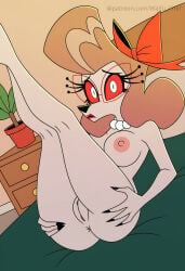 hellhound helluva_boss vikki_(helluva_boss) vivziepop waifuchefcivitai