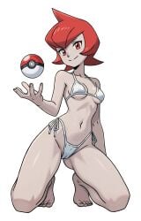 1girls 2026 2d alternate_version_at_source alternate_version_available artist_request bikini game_freak mars_(pokemon) pokeball pokemon pokemon_dppt posing red_eyes red_hair short_hair tagme tagme_(artist)