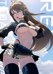1girls 2d 2d_(artwork) 2d_artwork alternate_version_at_source alternate_version_available antenna_hair ass_visible_from_the_front ass_visible_through_thighs bare_belly bare_chest bare_midriff bare_navel bare_skin belly belly_button big_boobs big_breasts bikini bikini_bottom bikini_top black_bikini black_bikini_top black_fingerless_gloves black_gloves black_legwear black_skirt black_stockings black_swimsuit black_swimwear black_thigh_highs black_thighhighs blue_sky_background breasts breasts_apart brown-eyed_female brown-haired_female brown_eyes brown_hair busty busty_female busty_girl curvaceous curvaceous_body curvaceous_female curvaceous_figure curvaceous_hips curvy curvy_body curvy_female curvy_figure curvy_hips day daylight daytime digital digital_art digital_drawing digital_drawing_(artwork) digital_media digital_media_(artwork) drawing exposed_belly exposed_chest exposed_midriff exposed_navel exposed_skin female female_focus female_only fingerless_gloves fingers gloves groin hair_between_eyes hair_clip hairclip hand_on_hip hand_on_own_hip head_tilt headphones hourglass_figure inframammary_fold large_boobs large_breasts lean_figure legwear long_hair looking_sideways looking_to_the_side microphone midriff more_at_source narrow_waist natsviolet navel nipple_bulge nukitashi:_the_animation open_mouth outdoor outdoor_background outdoor_nudity outdoors outside outside_nudity parted_lips portrait serious serious_face serious_look shoulders skindentation skirt sky_background slender_body slender_waist slim_female slim_waist solo standing stockings string_bikini swimsuit swimwear tadasugawa_rei thick_thighs thigh_gap thigh_highs thighhighs thighs tilted_head tongue touching_hip underboob upper_body upper_teeth wide_hips