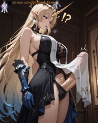 !? 1futa 1futanari 1girl 1girls adult adult_female ai_generated bare_shoulders big_breasts big_cock big_dick big_penis black_dress blonde_hair blue_gloves blue_hair boobs breasts bulge_through_clothing bust busty busty_female busty_girl clothes clothing cock colored_inner_hair dick dickgirl dress elf erect_penis erection female fleurdelys_(wuthering_waves) futa futanari girl gloves halo horns huge_cock huge_penis kuro_games large_breasts long_hair long_penis looking_down machine_muse mature mature_body mature_female mouth_open multicolored_hair navel open_mouth penis penis_bulge penis_under_clothes penis_under_shirt pointy_ears sexy sexy_body single_horn solo tits trans trans_woman two-tone_hair uncensored veiny_penis very_long_hair watermark wuthering_waves