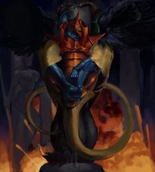 1girls 2020s 2026 2d eldar female gargoyle_(tyranid) legs_wrapped_around_partner lewdpencil png tagme tyranid warhammer_(franchise) warhammer_40k
