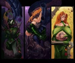 1girls 2020s 2026 2d big_breasts breasts eldar female interspecies interspecies_impregnation interspecies_pregnancy interspecies_sex lewdpencil png tagme tyranid warhammer_(franchise) warhammer_40k x-ray zoanthrope