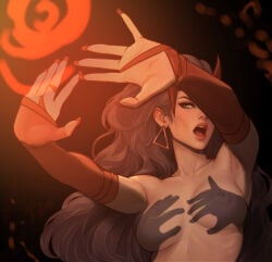 1girls 2d breasts convenient_censoring female female_only freli hands_casting_shadow light-skinned_female light_skin marvel marvel_rivals meme scarlet_witch scarlet_witch_(marvel_rivals) shadow solo solo_female solo_focus tits trend wanda_maximoff