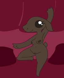 breasts cutebold dancing female kobold looking_at_viewer nude pillow pussy solo the_weaver