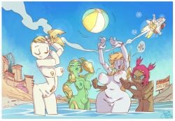 1boy 4girls aya_(green_lantern) cartoon_network casual cave_story curly_brace dark_skin dc dc_comics female golden_week green_lantern green_lantern:_the_animated_series green_lantern_(series) green_lantern_corps group hasbro jenny_wakeman male my_life_as_a_teenage_robot nickelodeon nicktoons nudist pale_skin pennicandies public sari_sumdac sky_lynx_(transformers) tagme transformers transformers_animated
