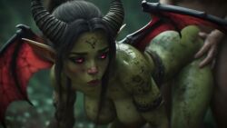 69 69_position ai ai-created ai_assisted ai_generated beer blowjob boobjob breasts breasts_out brothel bunny_ears bunny_tail bunnysuit cum cumshot cumshot_in_mouth dark_hair deepthroat doggy_style fantasyanim fishnets goblin goblin_female goblin_succubus green_body green_skin heart huge_ass huge_breasts human interspecies longer_than_9_minutes longer_than_one_minute nipple_covers outdoors pasties pointy_ears reverse_bunnysuit riding_penis shortstack size_difference small_body succubus tagme tavern titjob video yellow_eyes