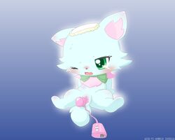 canine female jewelpet jewelpet_(species) mammal masturbation milky_(jewelpet) pussy sex_toy tears vibrator