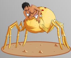 absorption_vore ada_carlia arachnid arthropod black_hair breasts corruption dark_skin faux_drider female hair human mammal monster nipples nude oo_sebastian_oo open_mouth spider tentacle transformation vore
