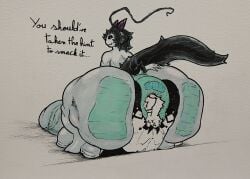 alpecor anthro anus ass balls big_balls big_butt big_penis butt_squish crush duo facesitting genitals ghost hi_res huge_balls huge_butt huge_cock huge_thighs hyper hyper_balls hyper_butt hyper_genitalia hyper_penis hyper_thighs male male/male penis puffy_anus raliphoul_m-e-v sitting_on_another spirit squish thick_thighs