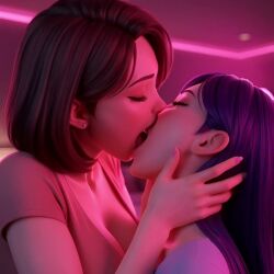 2girls adult_and_teenager age_difference ai_generated animated big_breasts breast_press cheating_wife civitai disney girls_only grok grok_imagine height_difference helen_parr incest inminent_sex kissing light-skinned_female loving_it mikey-rg97 milf moaning mother_and_daughter pixar shorter_than_30_seconds sound tagme teenager the_incredibles video violet_parr yuri