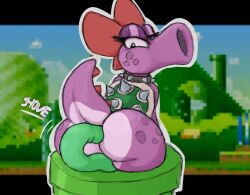 1girls anthro big_butt birdo bowser cashier:3 female female_only furry furry_female furry_only mario_(series) nintendo reptile rule_63 scalie solo solo_female super_mario_bros. tentacle thick_thighs transformation wide_hips