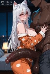 black hanekawa from bakemonogatari by vantawaifu