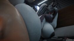 1boy 1girls 3d anthro anthro_female anthro_focus big_ass big_breasts condom condom_wrapper female_anthro female_focus from_below glowing_eyes guidugalle guimontag helluva_boss huge_ass huge_breasts human human_on_anthro human_penetrating_anthro human_penetrating_female light-skinned_male looking_back loona_(dogzeela) loona_(helluva_boss) male_human/female_anthro nude nude_female sex_on_bed thick_thighs two_tone_body used_condom voluptuous voluptuous_female white_body