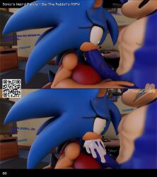 1boy 1girls 3d 3d_(artwork) bedroom blender blue_body blue_fur brother challenge challenge_accepted cum cumming_in_mouth dialogue family_bonding female huge_thighs imminent_oral incest incest_(lore) long_penis looking_at_another looking_at_viewer male on_bed oral oral_sex pov provocative selfcest sonic_(series) sonic_the_hedgehog sonic_the_hedgehog_(series) sonique_the_hedgehog stroking_penis sucking_penis talking_to_partner therabbitsnsfw veiny_penis