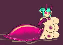 antennae_(anatomy) anthro breasts female gastropod hi_res mollusk multi_breast slime slug taur