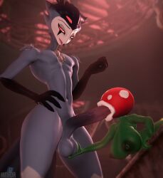 3d_(artwork) anthro anthro_penetrating armada_(artist) avian ball_fondling balls beak big_breasts big_penis bird breasts demon digital_media_(artwork) elemental_creature elemental_humanoid feathers fellatio female flora_fauna fondling garry's_mod genitals green_body hand_on_hip hellaverse helluva_boss humanoid humanoid_penetrated inside larger_male lips male male/female mario_bros nintendo open_mouth oral owl penetration penile penis penis_in_mouth piranha_plant plant plant_humanoid red_eyes sex size_difference smaller_female stolas_(helluva_boss) tail thick_lips white_eyes