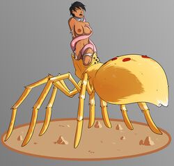 absorption_vore ada_carlia arachnid arthropod black_hair breasts dark_skin faux_drider female hair human mammal monster nipples nude oo_sebastian_oo penetration spider tentacle vaginal_penetration vore