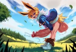 1boy 2d ai_generated animal_ears animal_penis balls big_balls big_cock big_penis big_testicles blonde_hair blue_jacket clothes_pull cloud cock cum day ejaculation erection foxes_inn full_body fur_collar fur_trim gigantic_balls gigantic_cock gigantic_penis gigantic_testicles gijinka grass hood huge_balls huge_cock huge_testicles humanization humanized humanized_pokemon jacket jolteon large_balls large_cock large_penis large_testicles leaf long_sleeves looking_at_viewer male male_focus male_only massive_balls massive_cock massive_penis massive_testicles open_mouth outdoors penis personification pokemon pokemon_(creature) pokemon_(species) pokemon_ears precum precum_drip purple_eyes shoes short_hair shorts shorts_pull sky smile sneakers solo solo_male standing tail teeth testicles thick_cock thick_penis tree uncensored vein veins veiny veiny_cock veiny_penis