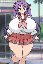 kagami hiiragi from lucky star by ag art account