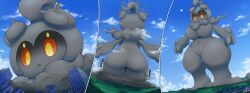 anthro anthropomorphic ass belly belly_button big bigger biggest booty breasts city female giant giant_female giantess gigantic gigantic_girl legendary_pokemon lil_proto looking looming macro marshadow marshadow_girl mythical_pokemon pokegal pokegirl pokegirl_as_pokemon pokemon pokemon_(species) pokemorph roaming shadow soft_ass soft_shadow