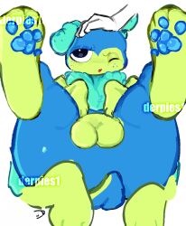 1boy balls bookworm caterpillar cute cute_face cute_male dandy's_world dandys_world derpies1 flustered_male male male_only patting patting_head paw_beans paws shy silly softcore squirm_(dandy's_world)