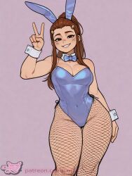 artist:cupix overwatch brigitte 1girl solo breasts large_breasts nipples areolae ass pussy nude completely_nude uncensored nsfw hentai blush curvy thick_thighs wide_hips thighs navel long_hair looking_at_viewer smile seductive open_mouth full_body high_resolution highly_detailed simple_background rule34 ai_generated patreon