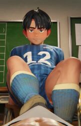 2024 2boys 3d animated bara bulge footjob gay male male_only naaaaanahi nanahisa_(naaaaanahi) original pov shorter_than_10_seconds shorter_than_5_seconds socks tagme video