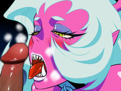 censored cute_fang demon_girl kazgok panty_&_stocking_with_garterbelt penis penis_awe red_skin scanty_daemon tongue