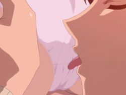 animated ass closed_eyes cunnilingus cunnilingus_through_clothes licking one:_true_stories oral orihara_kouhei panties satomura_akane tongue underwear