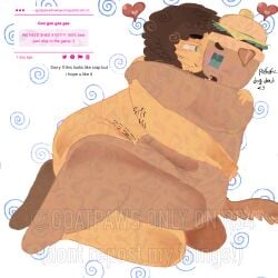 007n7 007n7_(forsaken) 2boys art_request blue_eyes burger_hat chubby_male completely_nude completely_nude_male curly_hair dog_ear dog_tail forsaken_(roblox) goatpaws_(artist) hairy holding_each_other holding_partner looking_at_another looking_at_partner looking_down looking_down_at_partner looking_pleasured looking_up_at_partner male/male male_only naked_male nude pink_glasses request roblox roblox_game robloxian self_upload shedletsky shedletsky_(forsaken) smirking smirking_at_partner strawpage_request watermark yellow_body