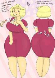 1950s 1girls 2d 2d_(artwork) 50one american_flag big_ass big_breasts big_butt blonde_female blonde_hair child_bearing_hips cleavage clothed cum cum_on_ass cum_on_breasts cumshot disembodied_penis floating_penis hollie_all_american original_character penis voluptuous wide_hips